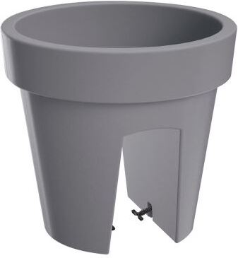 Intratuin balkonbak Railing grijs D 24,5 H 22,5 cm