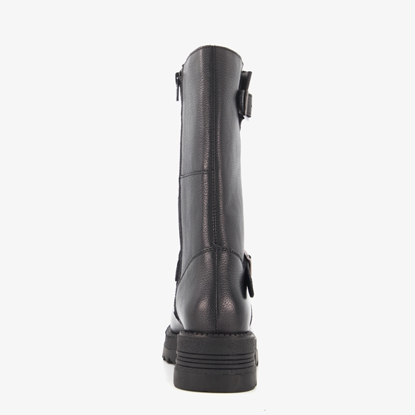 Harper leren dames biker boots halfhoog