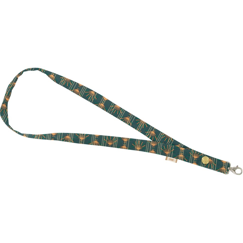 Porte-Clés Collier Eventail Or Vert