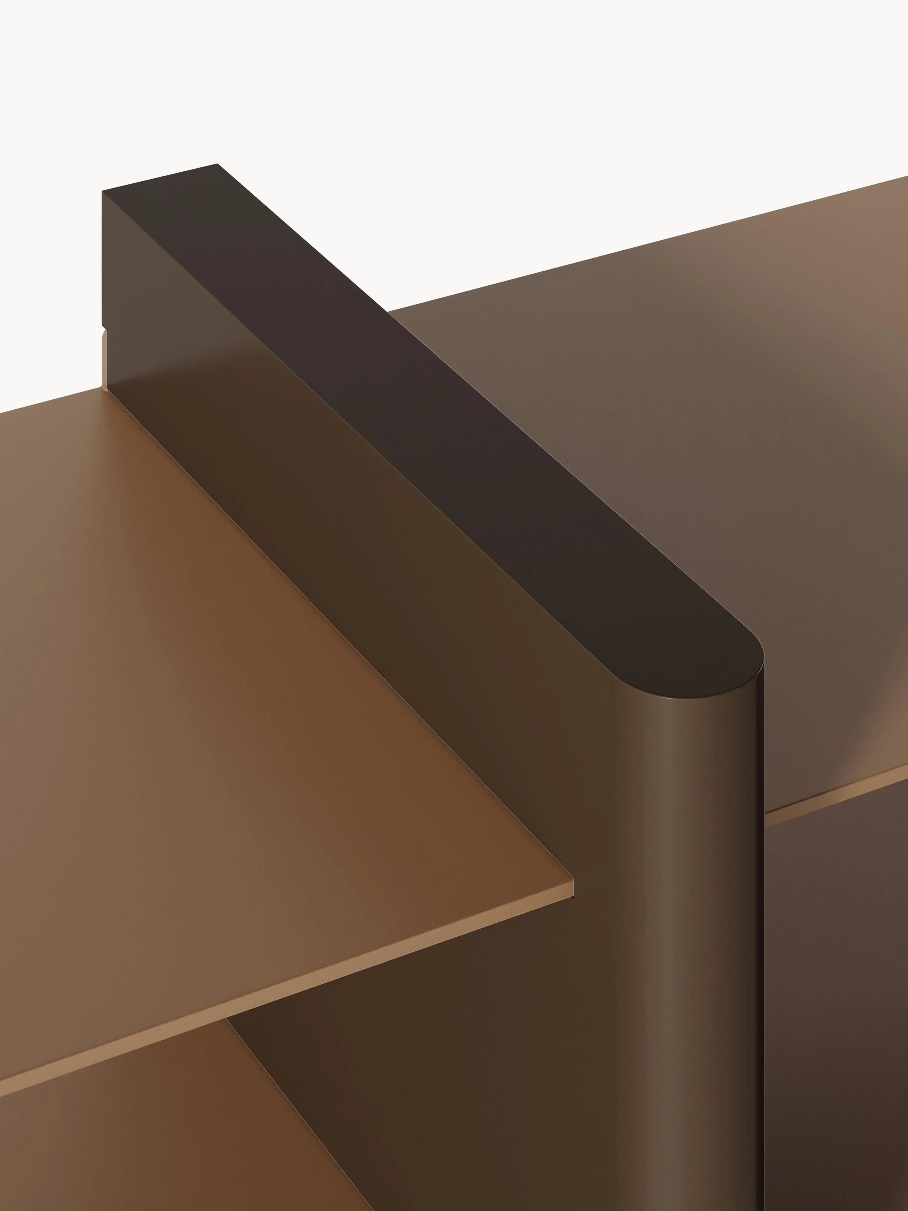 Wandtafel Rami met metalen elementen