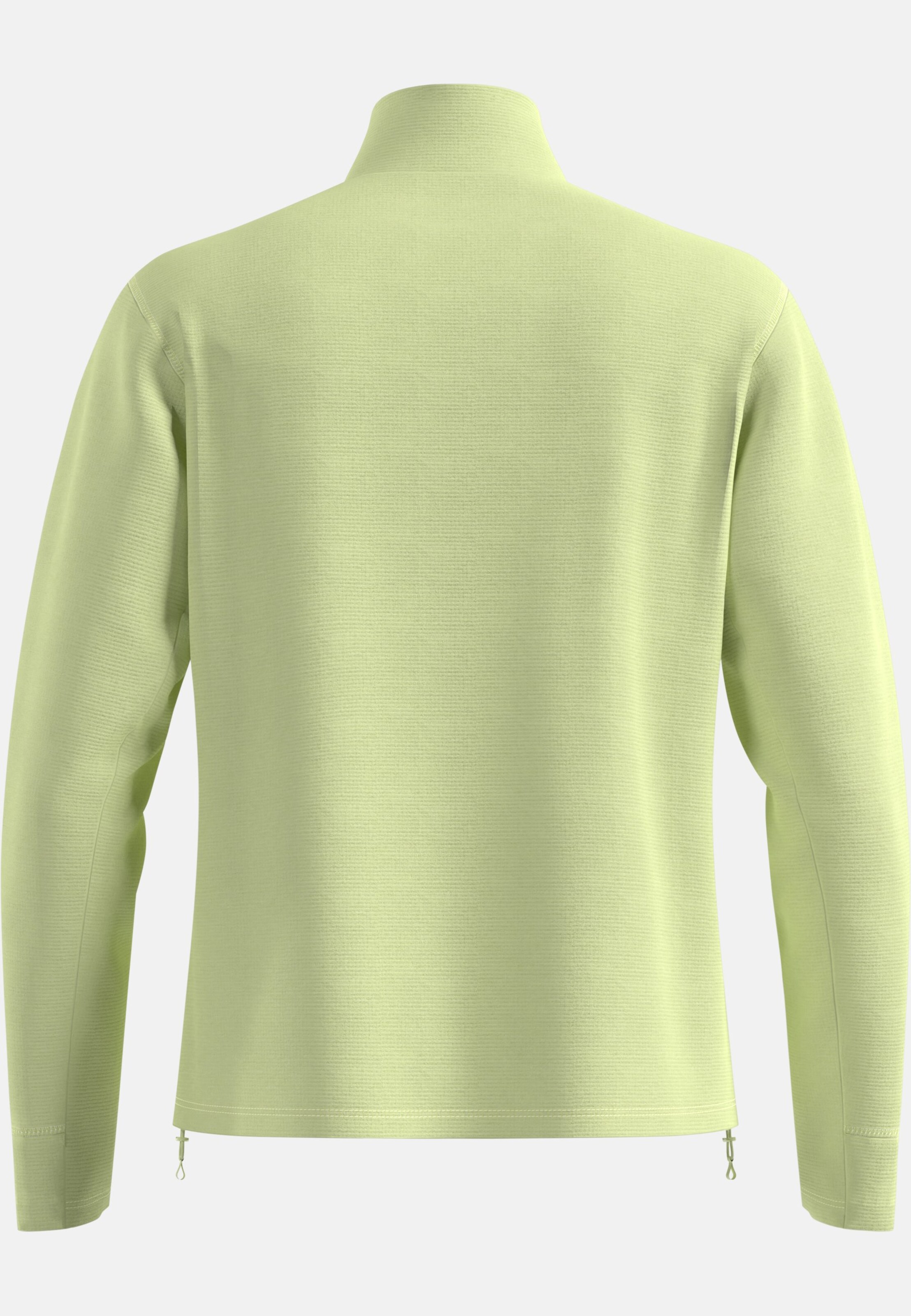 Essentials Multisport Mid Layer aus Grid-Fleece mit Halbreissverschluss in shadow lime melange