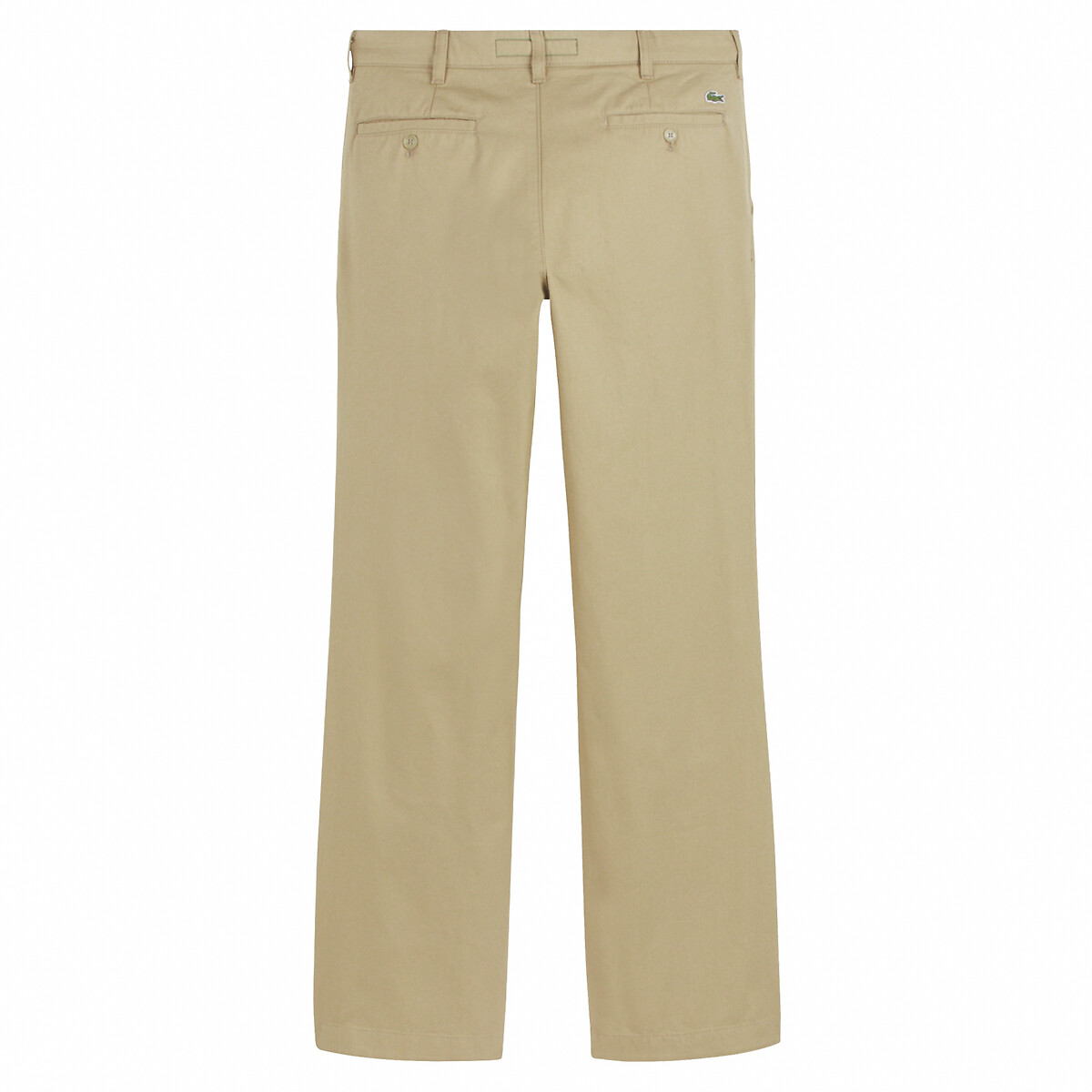 LACOSTE<br>Calças chino de corte reto em sarja