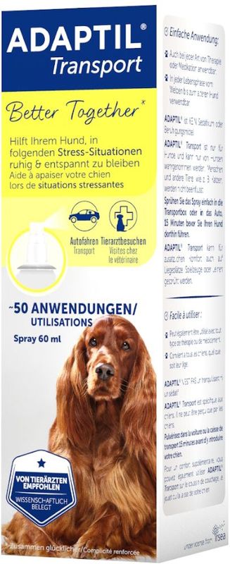 Adaptil - Transportspray - 60 ml - Kalmeringsmiddel