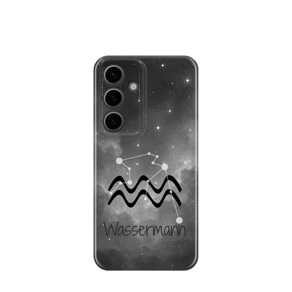 Samsung Galaxy S24 Kunststoff Hülle Wassermann 4 - Grau