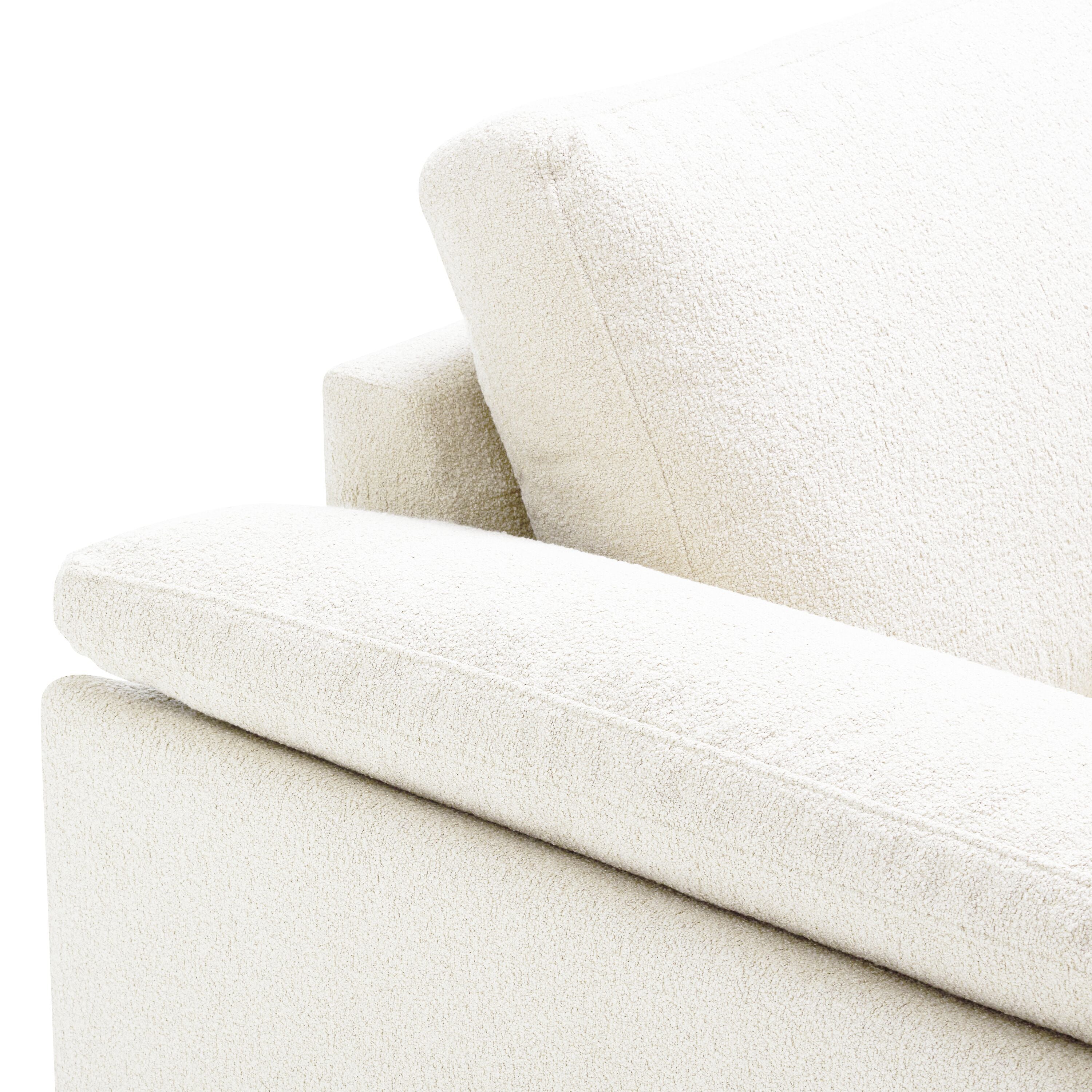 DIENER B St Enna 2.5er Sofa Otto R weiss - Weiss / B: 279.0 cm x T: 225.0 cm x H: 81.0 cm