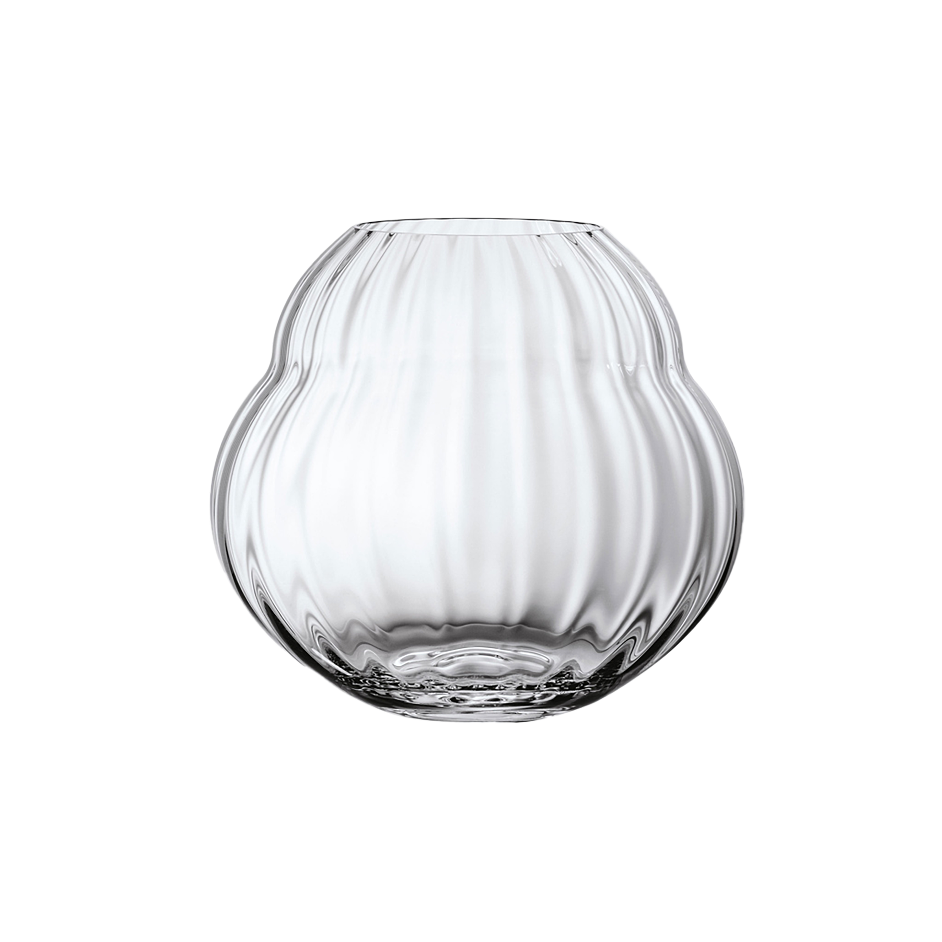 Rose Garden Vase Clear, 7.5'' x 6.7'', crystal glass