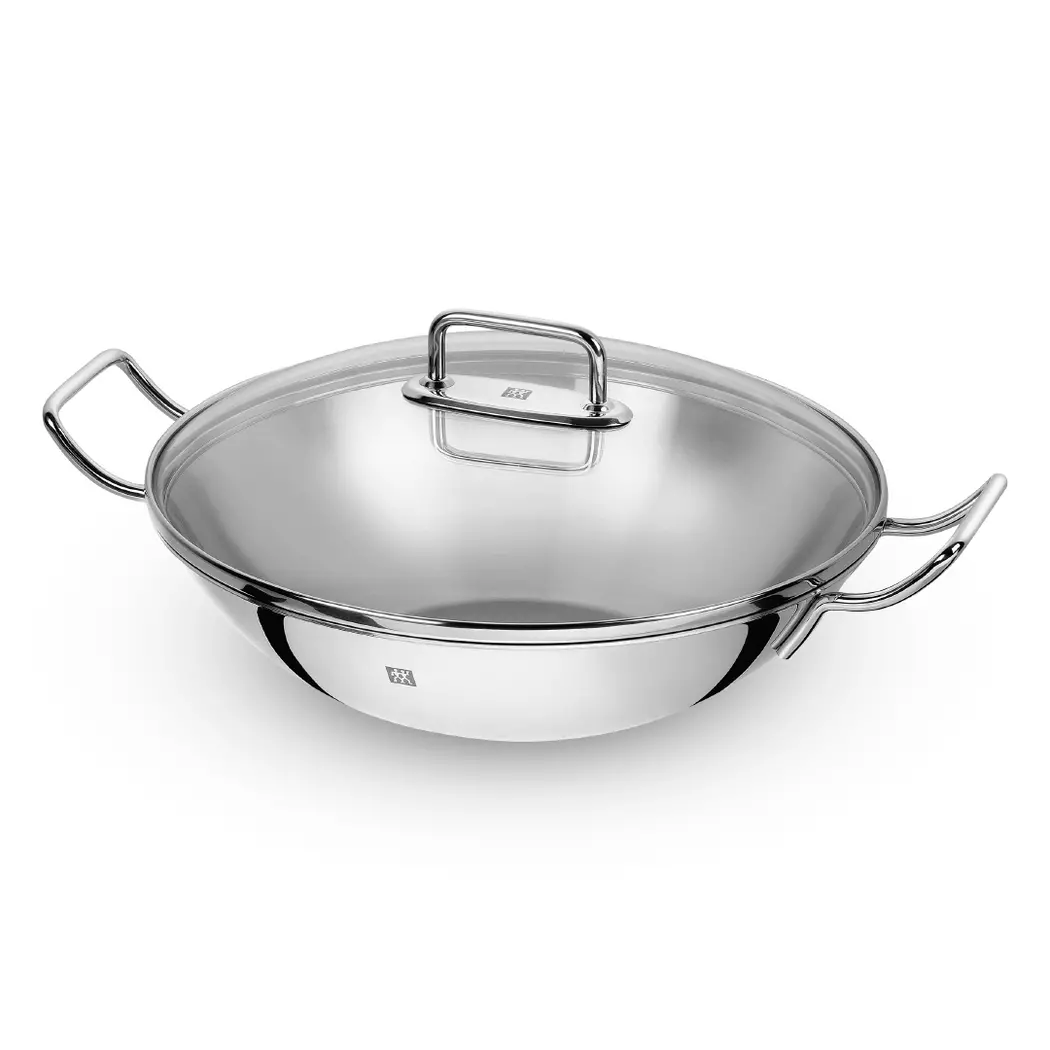 Wok mit Glasdeckel 32 cm