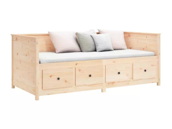 Lit de jour sans matelas 80x200 cm bois de pin massif
