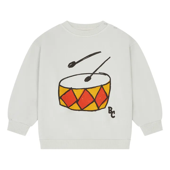 Bobo Choses Sweat Coton Bio Tambour | Gris