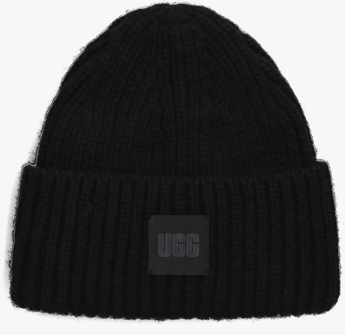UGG zwarte ugg muts chunky rib knit set