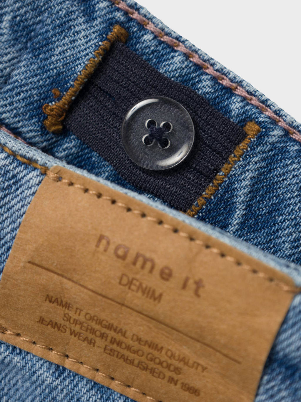 NAME IT straight leg jeans NKFROSE medium blue denim