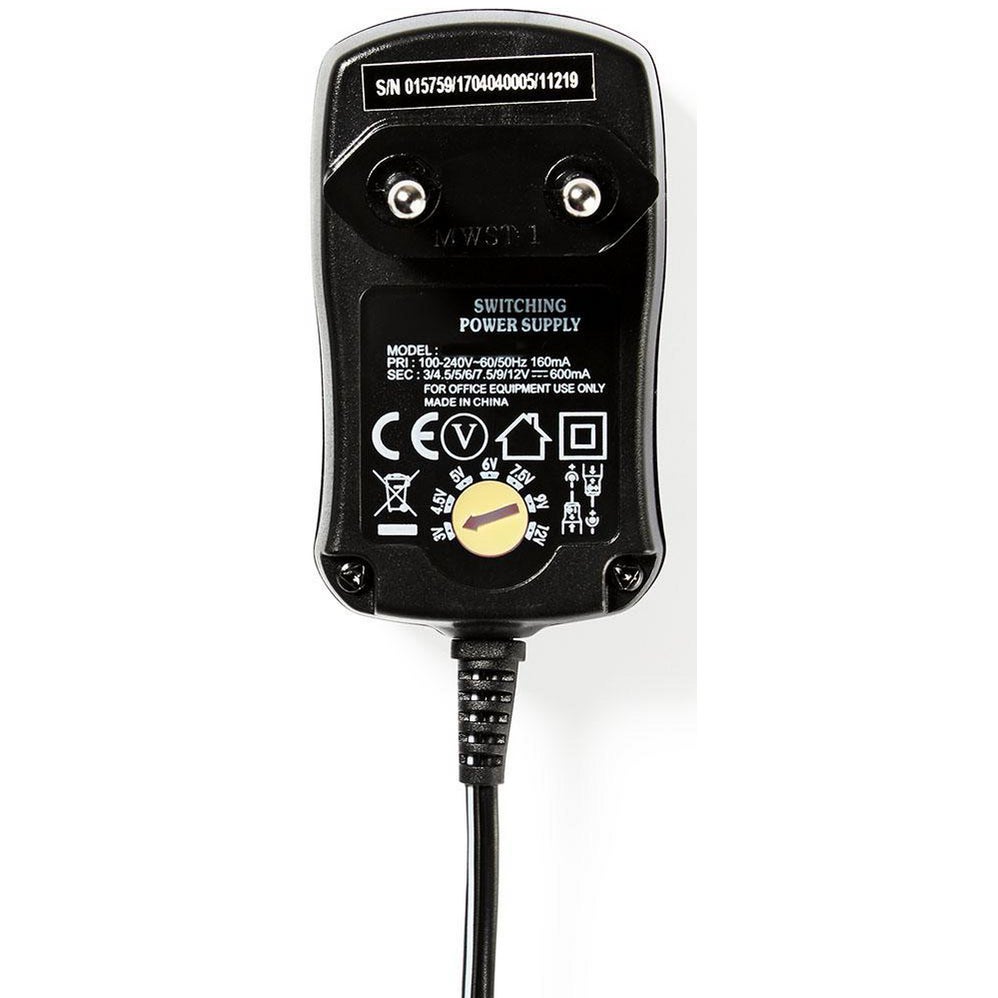 Nedis ACPA006 universele adapter 600 mA, 3-12V