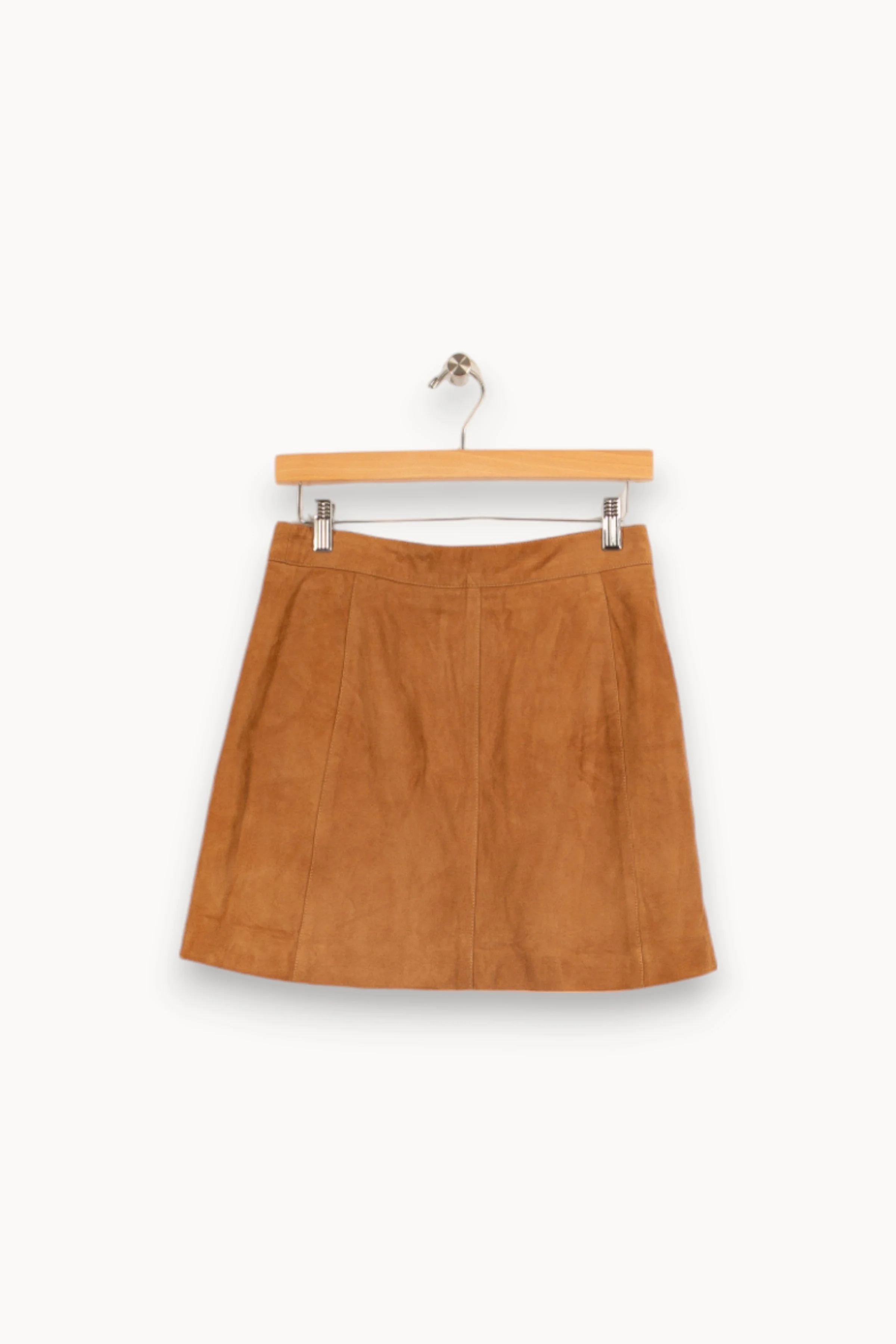 Jupe courte marron clair | Marron