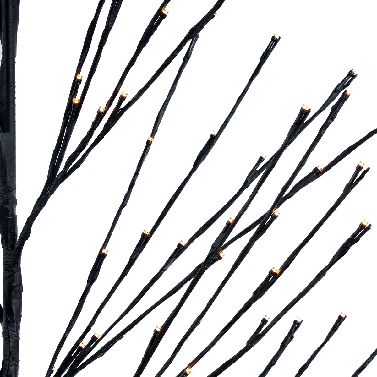 Kerst kerstboom zwart 200cm incl. LED IP44 - Vixen