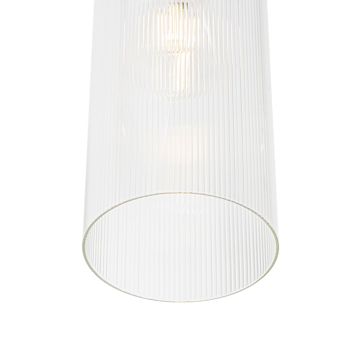 Art Deco hanglamp goud met glas 4-lichts - Laura