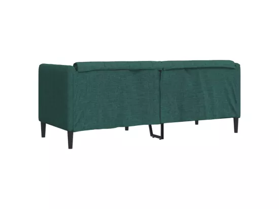 Canapé 2 places vert foncé tissu