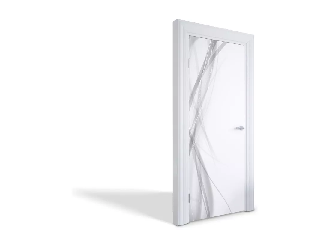 Stickers décoratifs pour portes intérieures - Lignes abstraites 75x205 cm