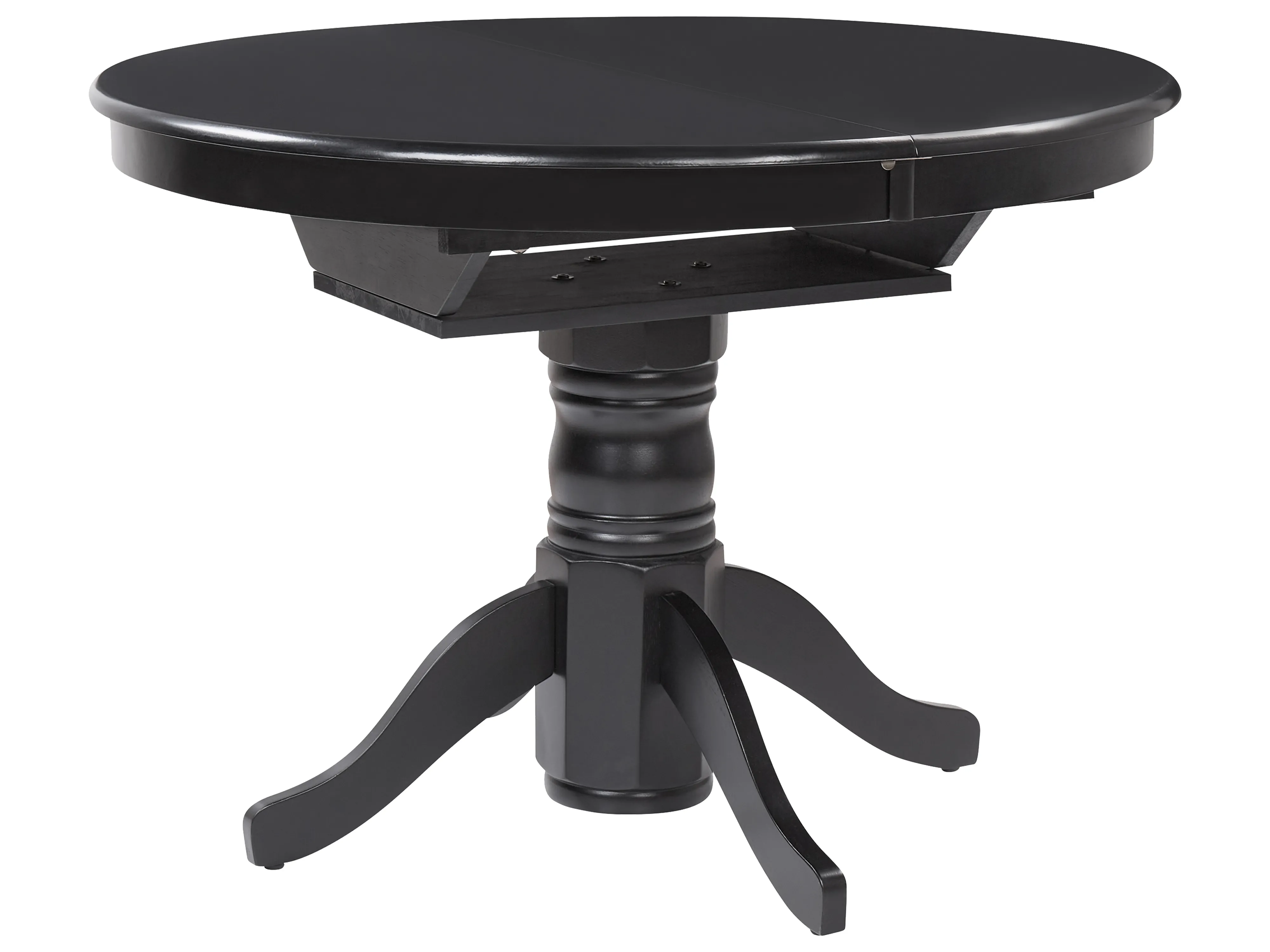 Eettafel uitschuifbaar AKRON Zwart 106 cm 106/150 cm