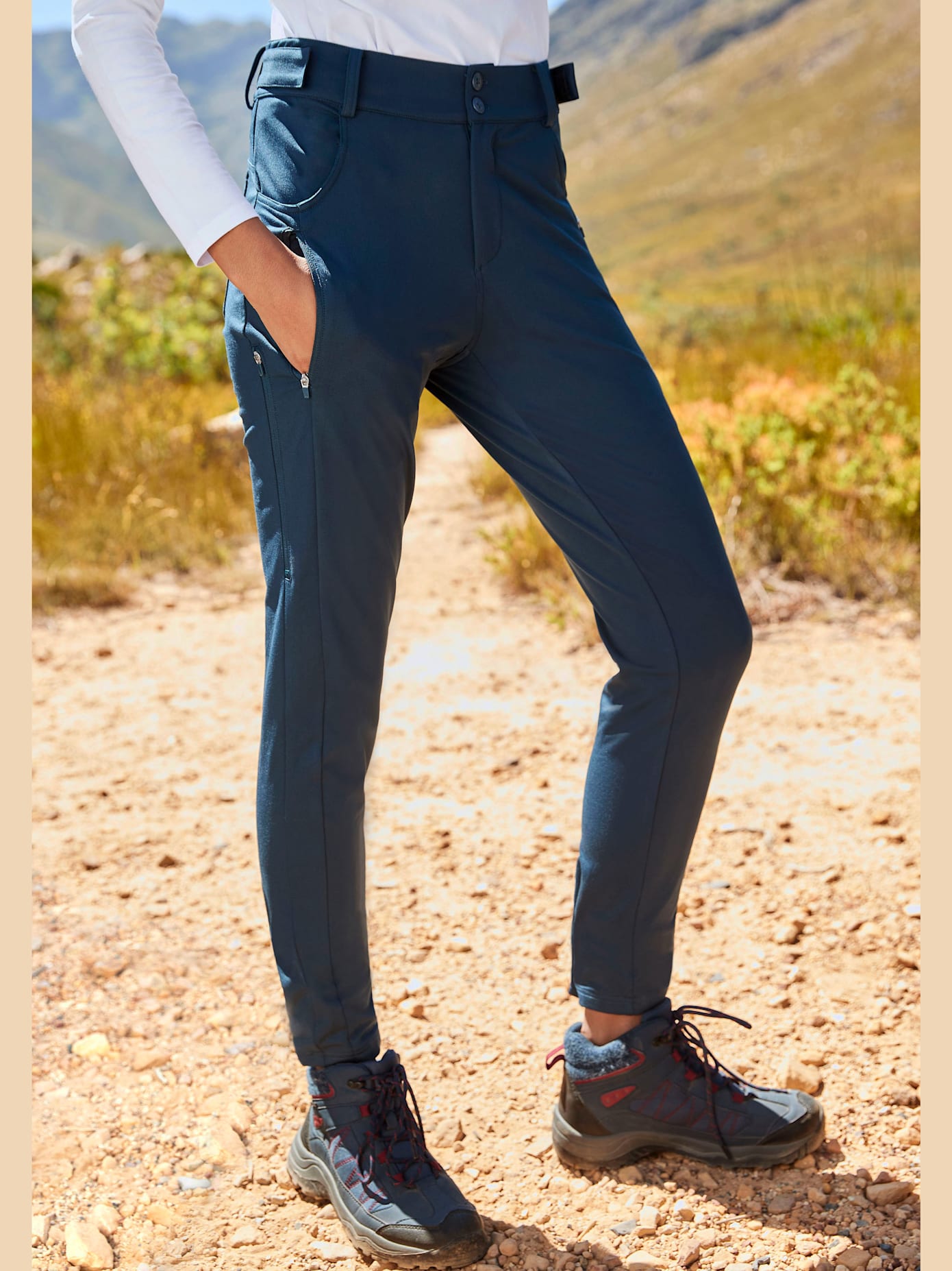 Pantalon de trekking ceinture réglable