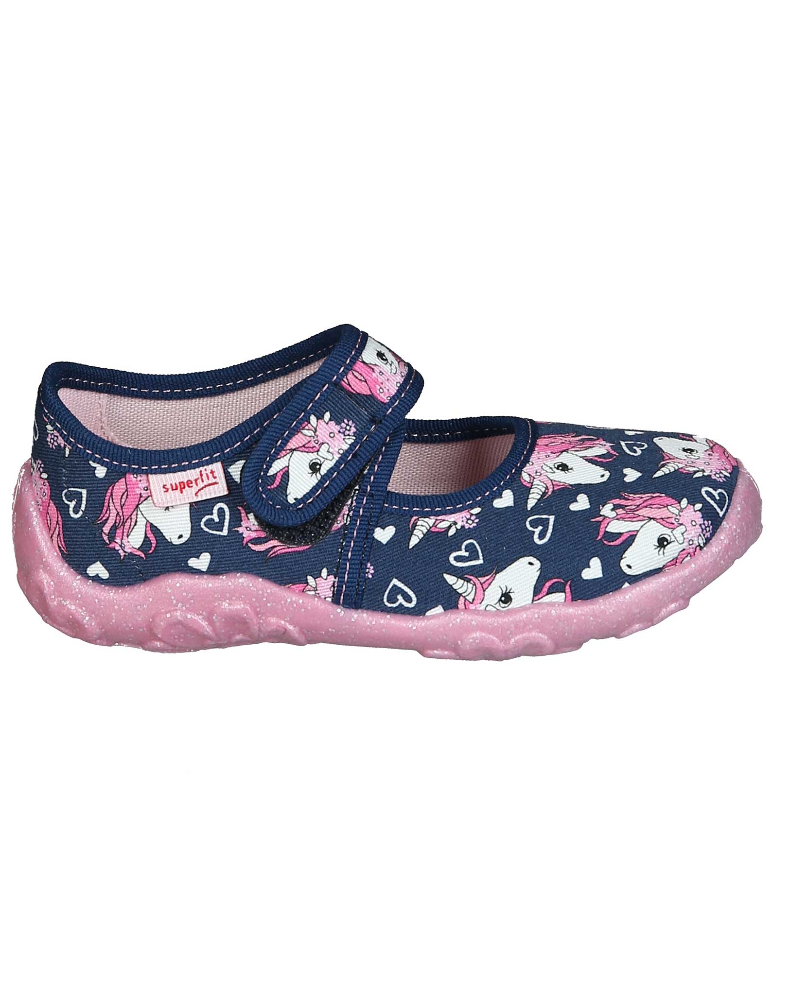 Klett-Hausschuhe UNICORNS in dunkelblau