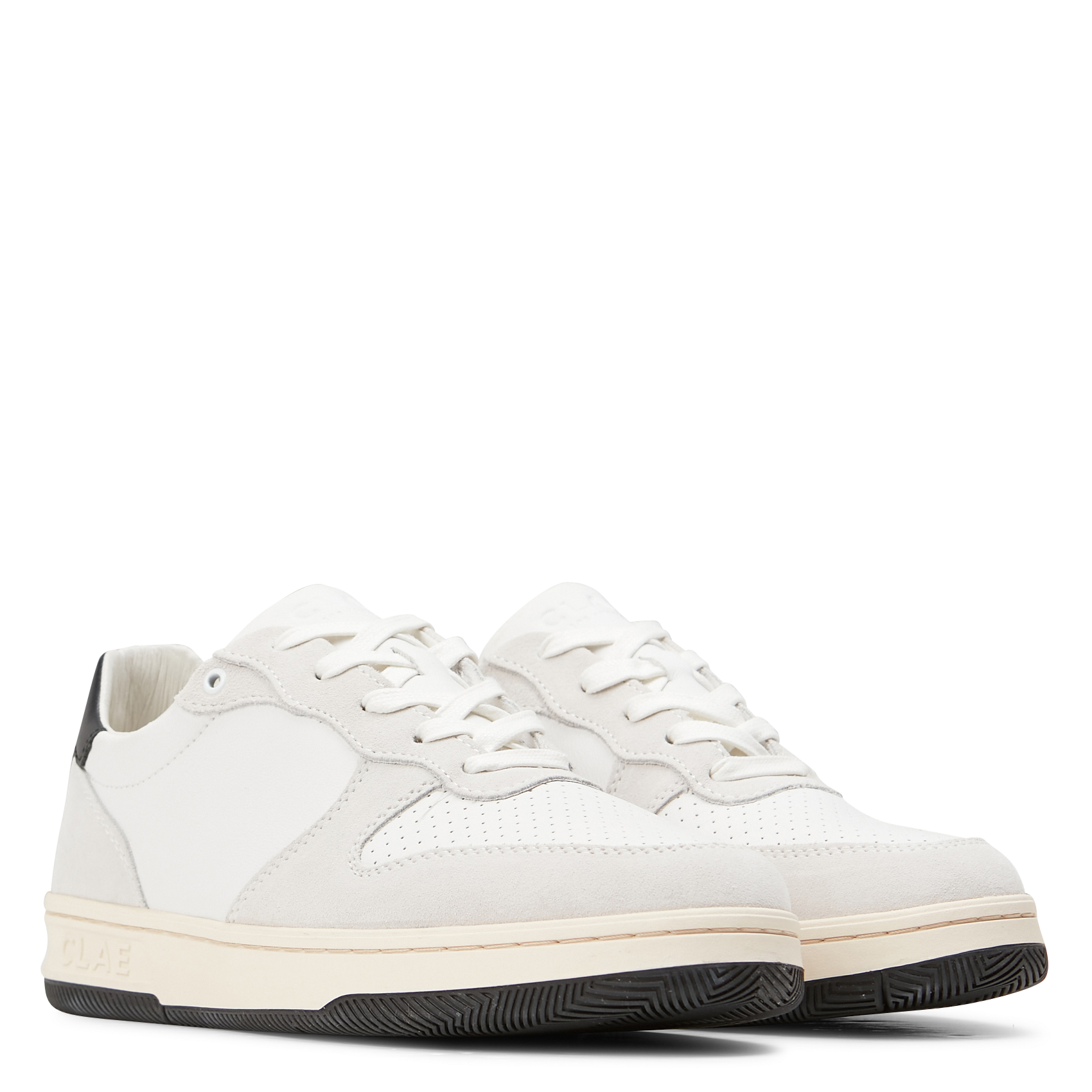 MALONE - Baskets basses en cuir| Blanc