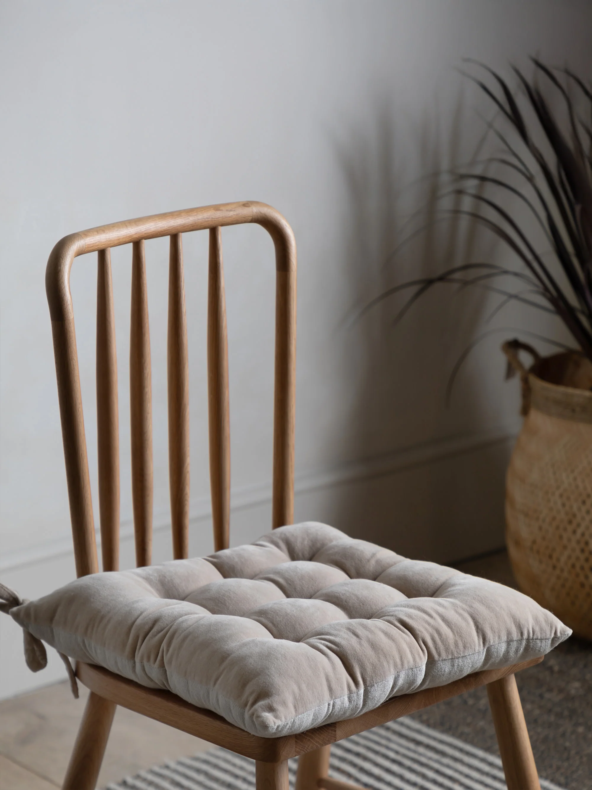 Fluwelen stoelkussen Cozy