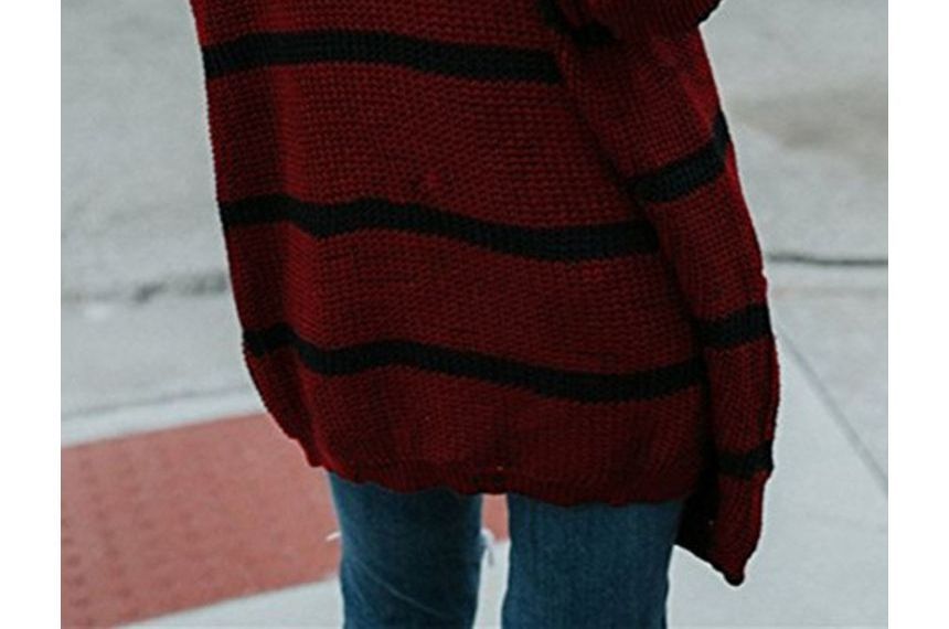 Astromeria - Gestreepte oversized cardigan