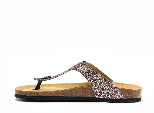 Plakton mules et sabots plats femme bolero 181671 multicolore