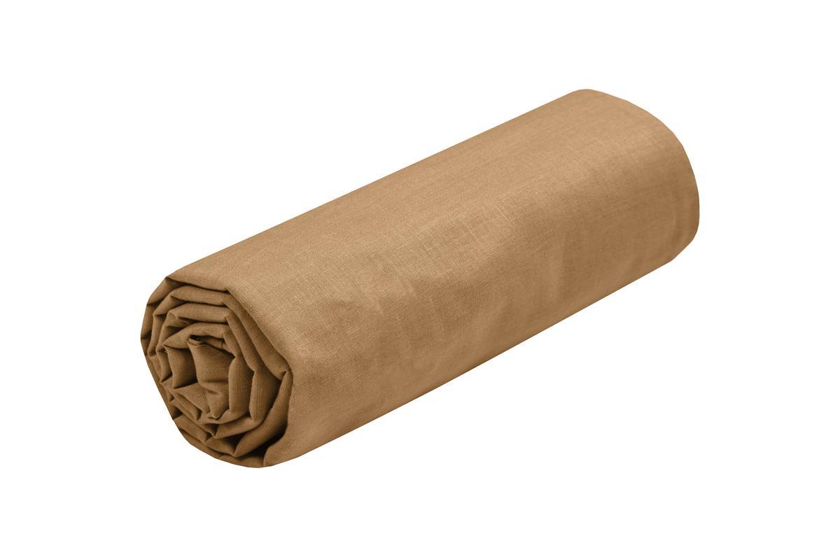 EDEN DRAP HOUSSE 140X200CM CURRY