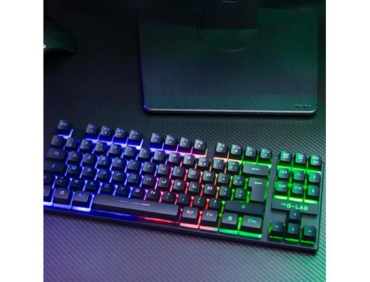 THE G-LAB - Clavier gamer KEYZ Caesium TKL sans fil Noir