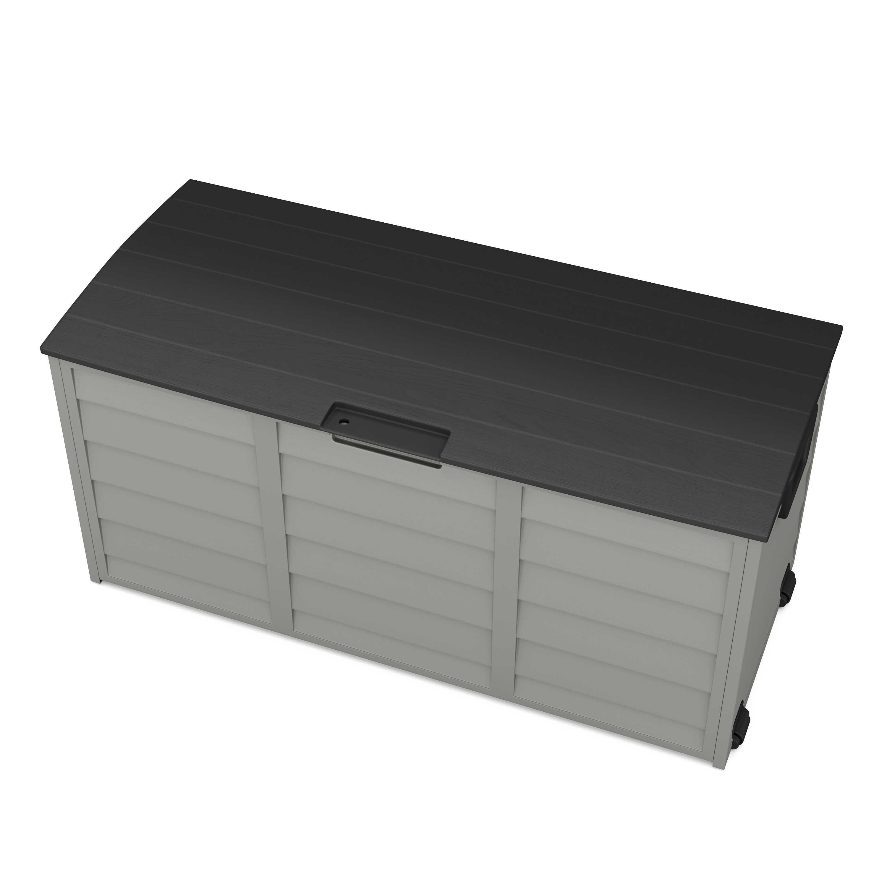 Kissenbox Gartenbox schwarz/grau