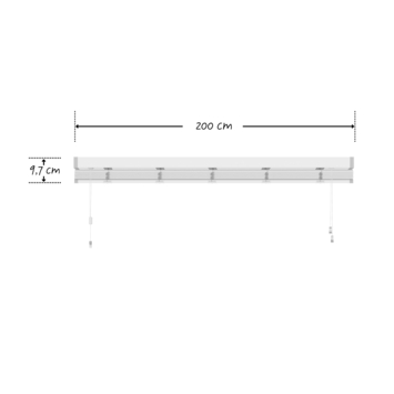 KARWEI aluminium jaloezie 50 mm matwit (kleurnr. 957) 200x180 cm (bxh)