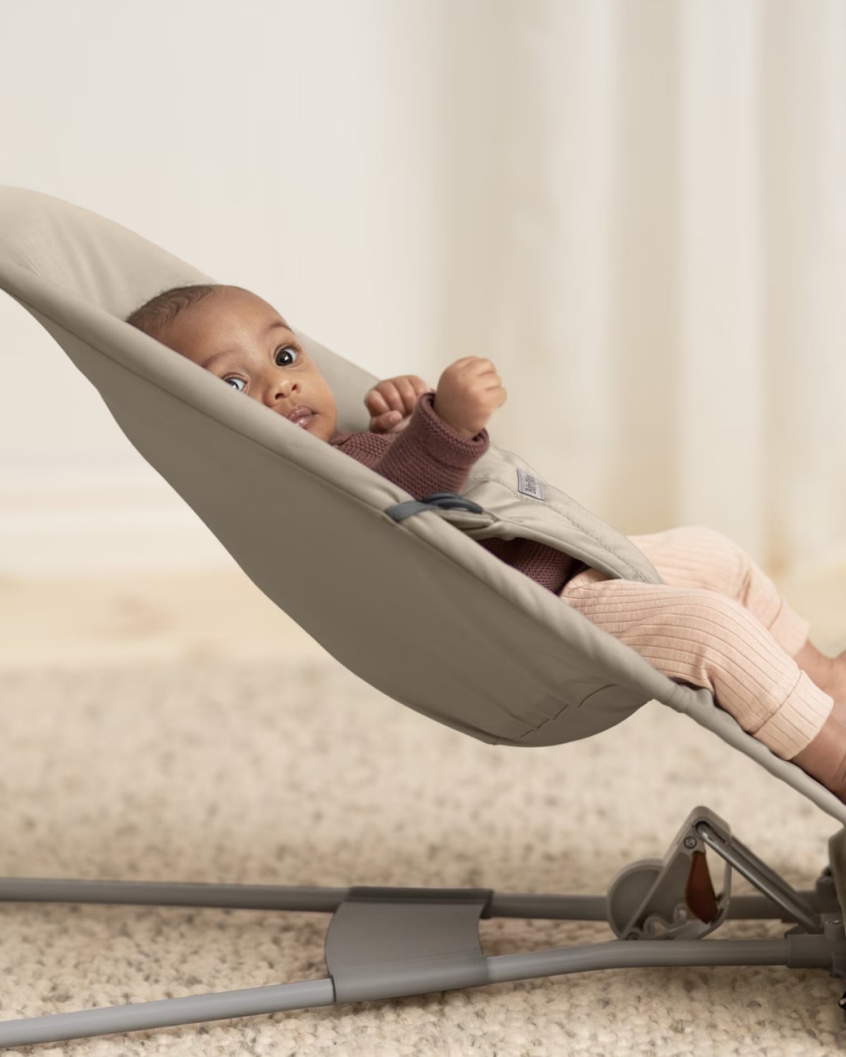 Vippestol Balance Soft – Best i Test Babysitter – Baby 0-2år, Tri-Fabric, Woven/Jersey