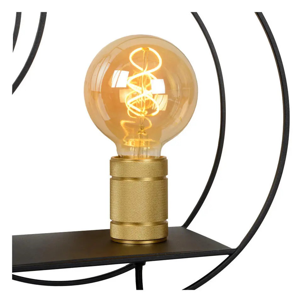Lucide CIRCLE Wandlamp - Zwart