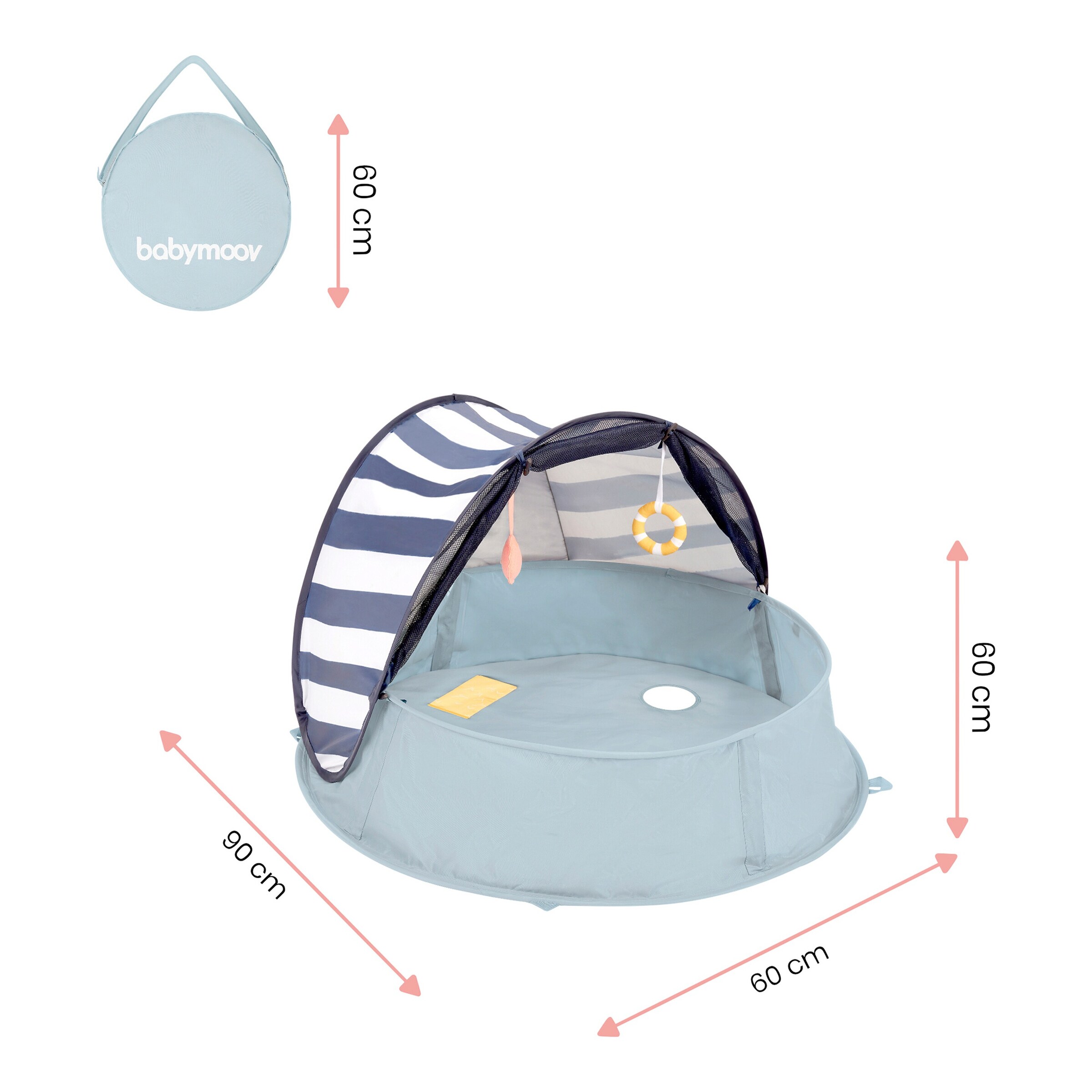 Babymoov Strandmuschel Aquani 3in1 mit UV-Schutz 50+