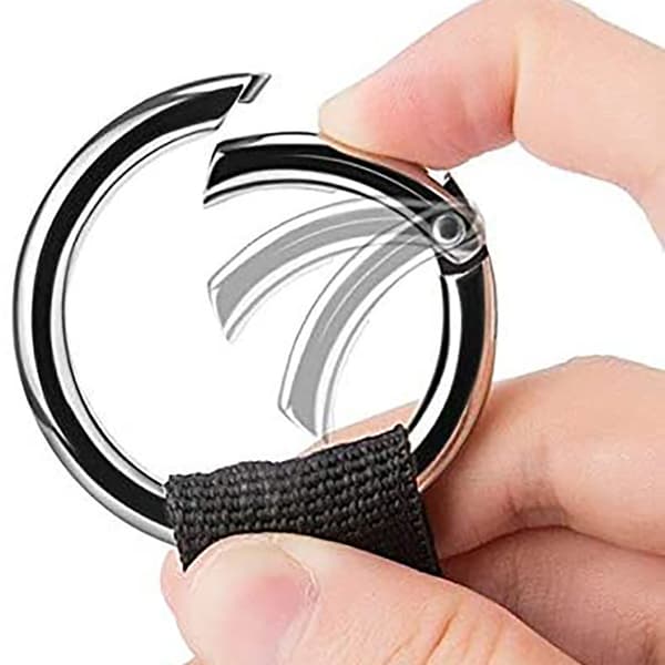 INF 2-pack sorte krokstropper i sinklegeringskarabin