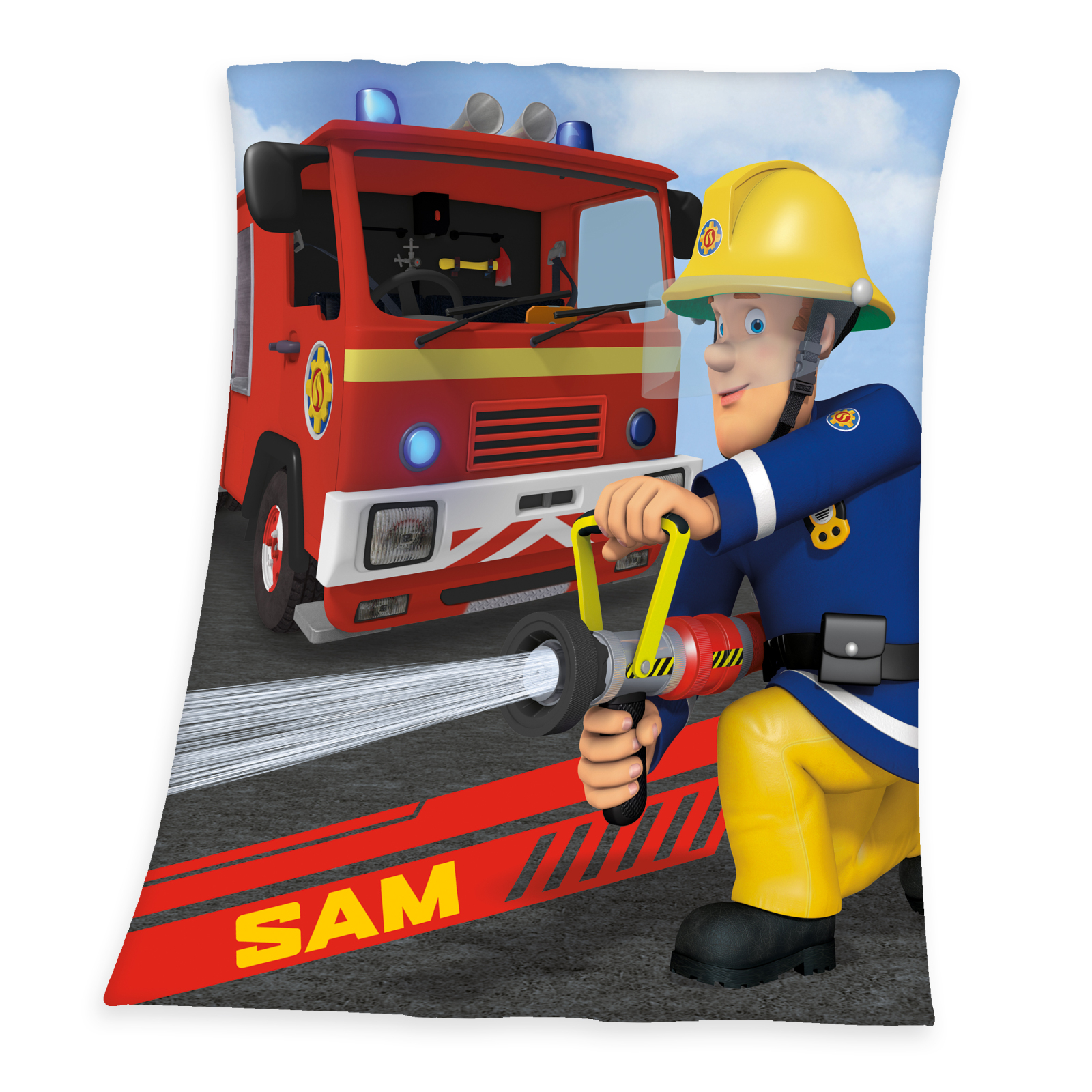 Fleecedecke FEUERWEHRMANN SAM - 130x160 cm