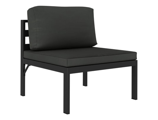 LES TENDANCES - Salon extérieur Salon de jardin-gris-4 places-70x70x64.5-251012