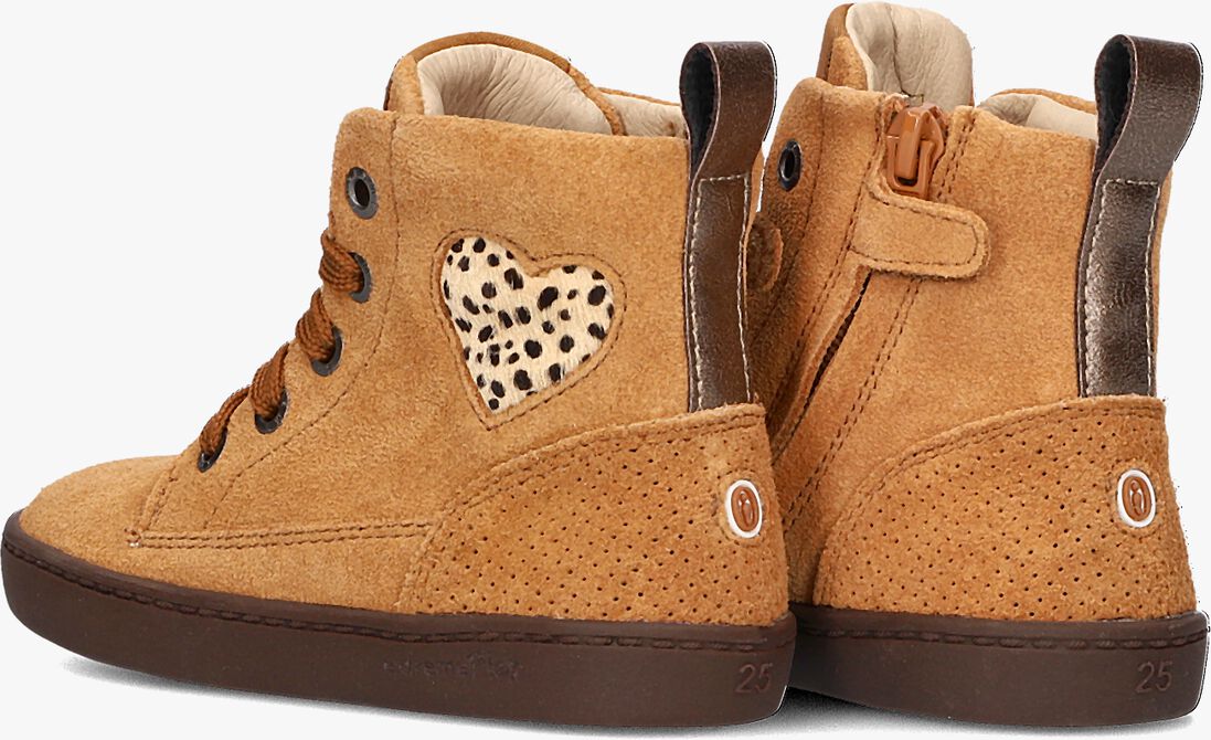 SHOESME cognac shoesme hoge sneaker fl23w015