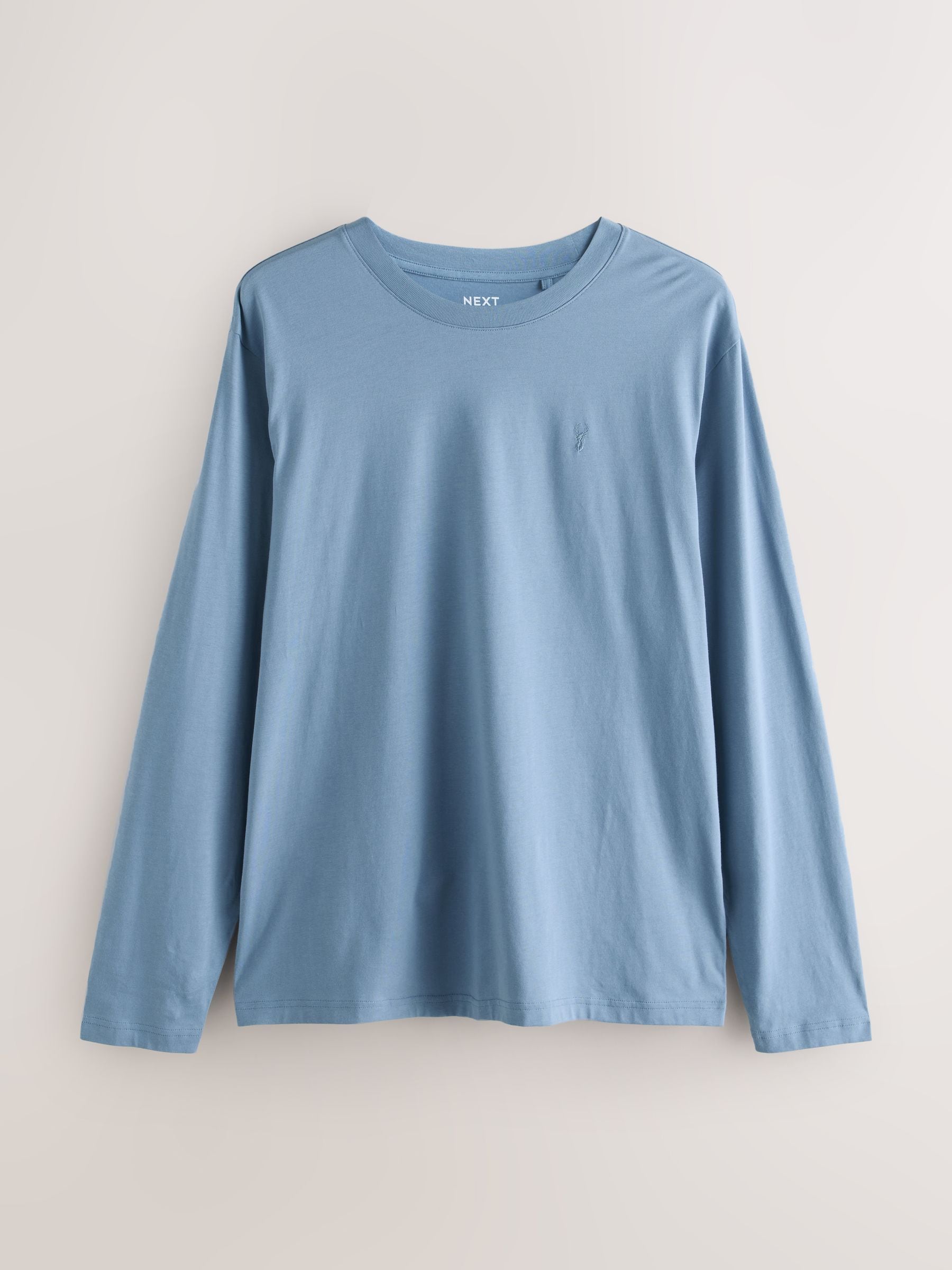 Blauw - Set van 4 T-shirts met lange mouwen