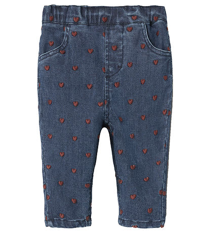 Lil' Atelier Jeans - Loose - NbfLiva - Dark Blue Denim/Heart Ver