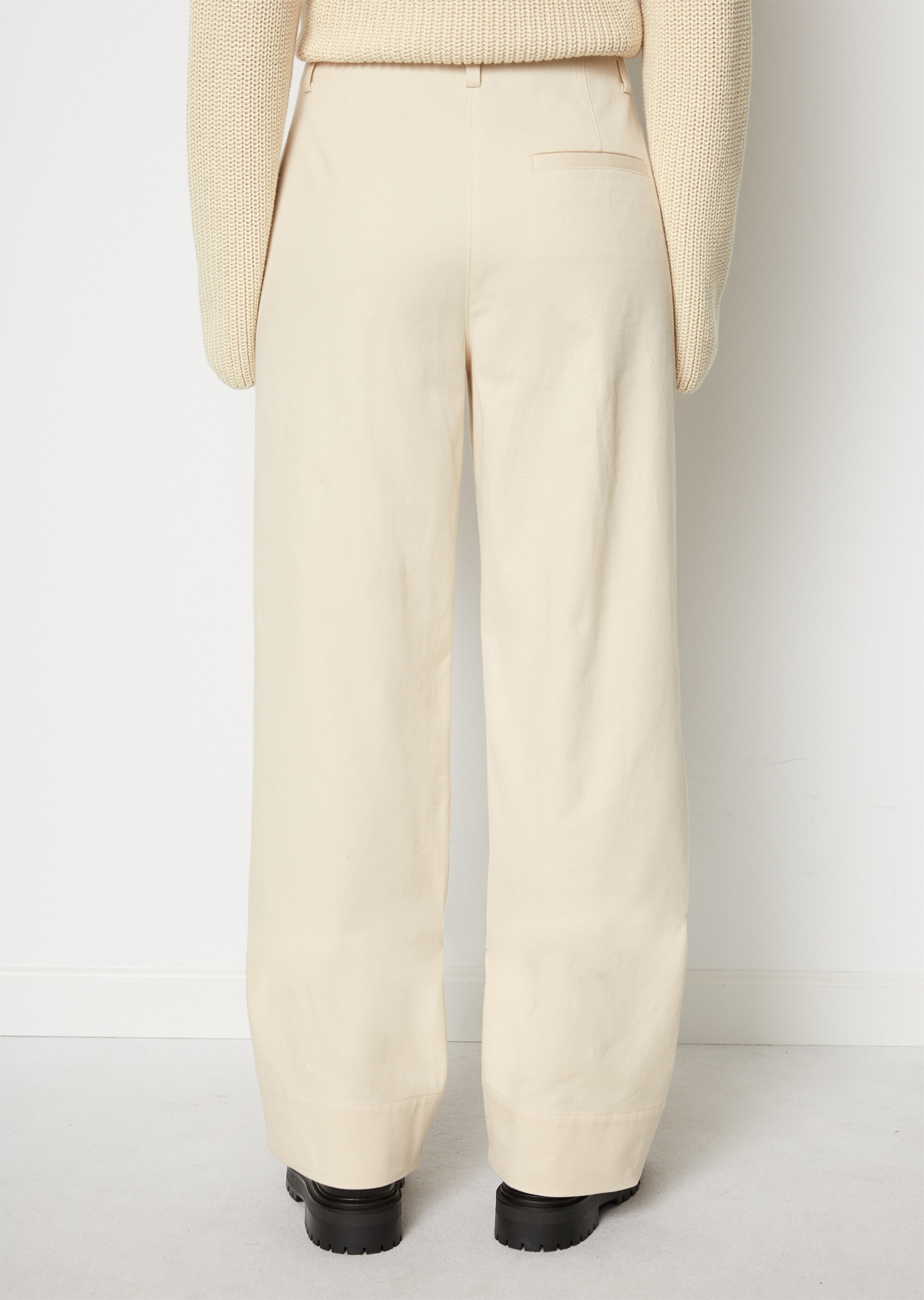 Wide Leg Pantsaus hochwertiger Twill-Qualität