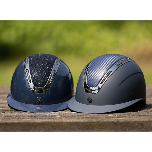 Paardrijcap BR Zeta Sparkling Donkerblauw