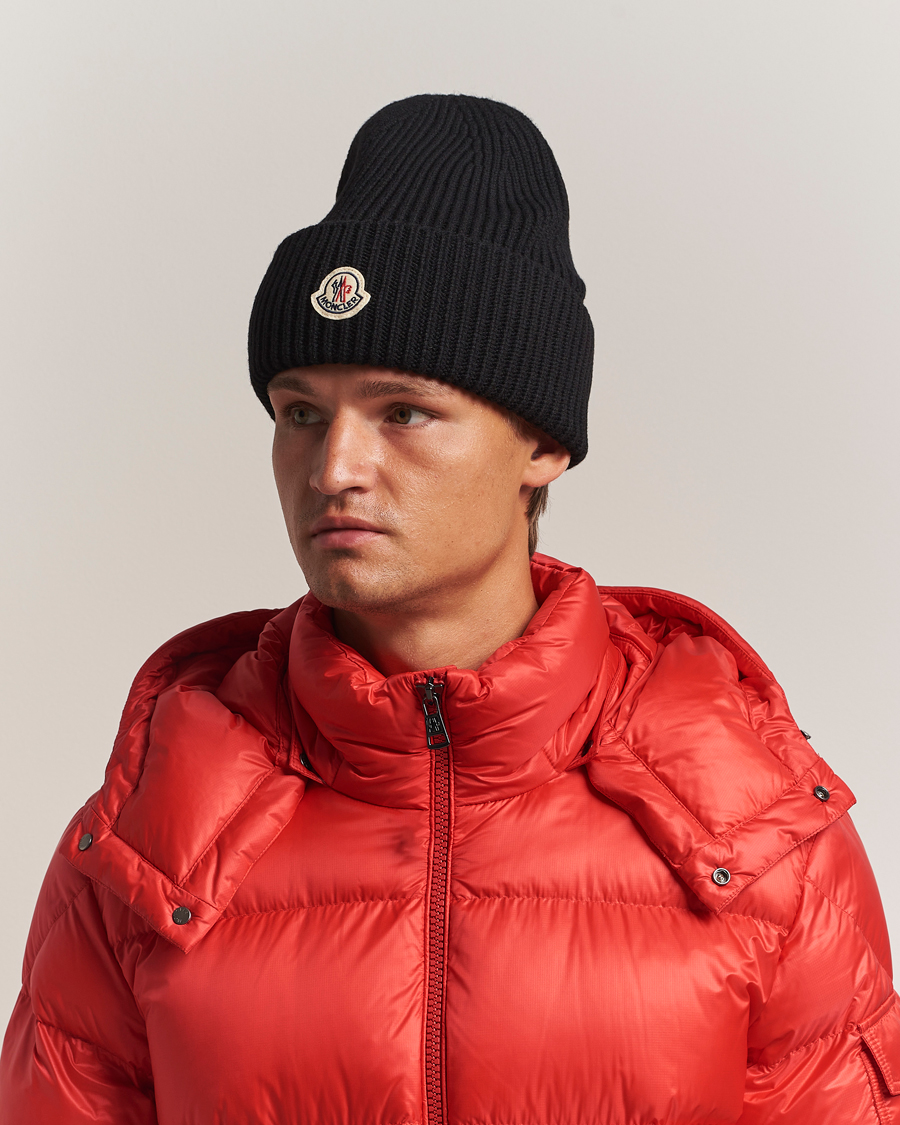 Moncler Cashmere Beanie Black