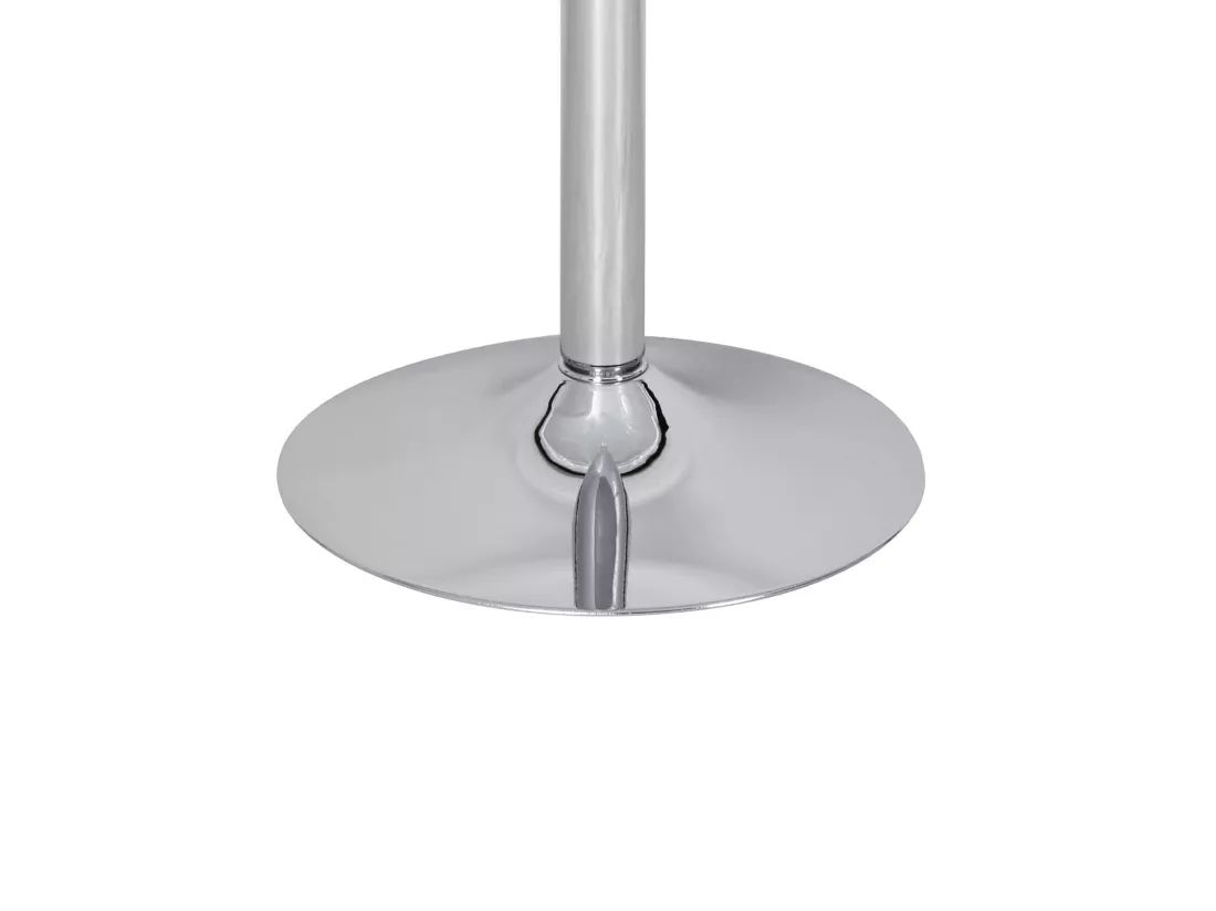 Table de bar table de bar table de bistro table snack métal chrome verre ronde 60 cm