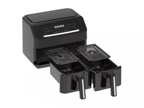 Friteuse Sans Huile De 7,2l 2400 Watts Avec Double Bacs Af 130376 1 De Emerio