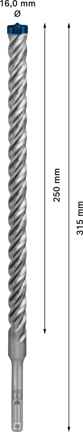 Bosch 2608900132 EXPERT Hamerboor SDS plus-7X - 16x250x315mm
