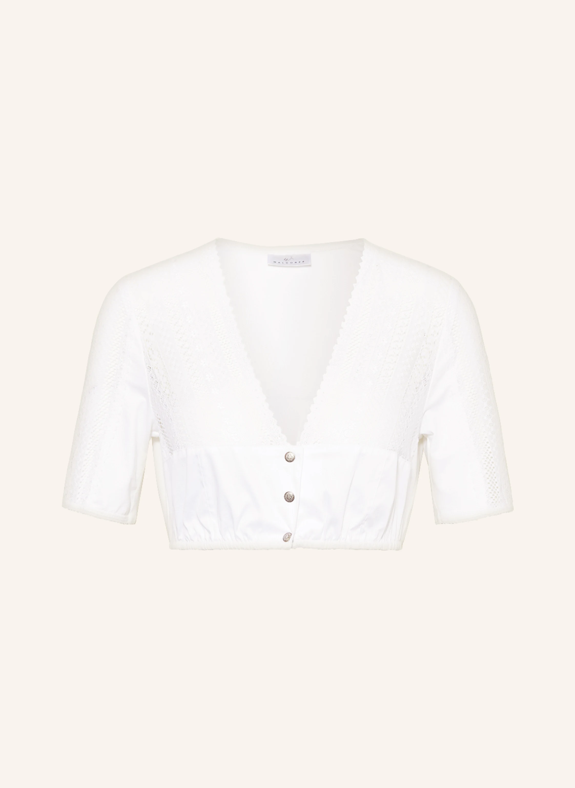 WALDORFF Dirndlbluse mit Spitze