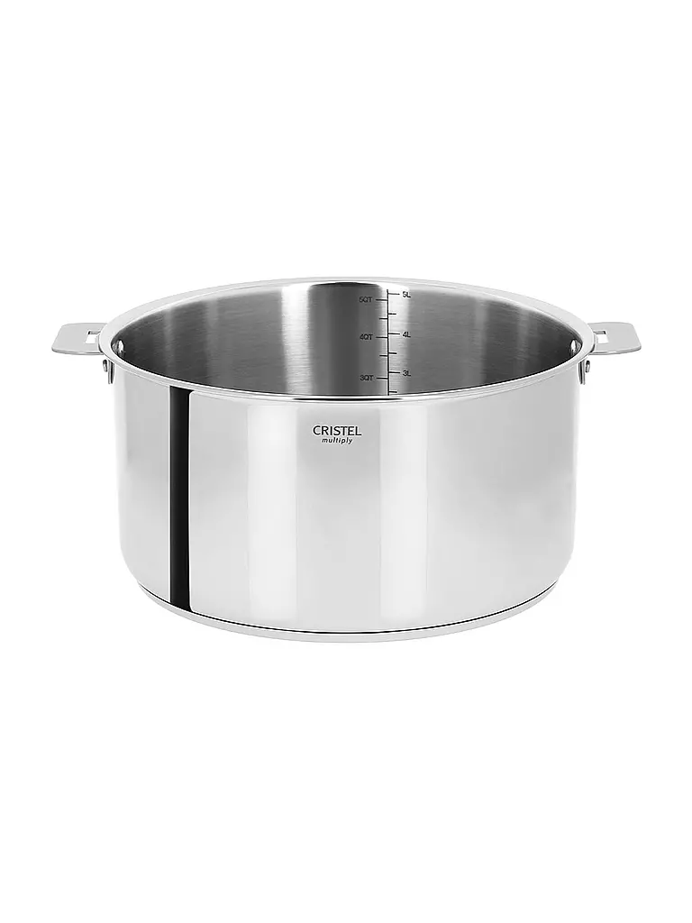 CRISTEL FRANCE Kochtopf 14cm/1,1l CASTELINE Edelstahl silber