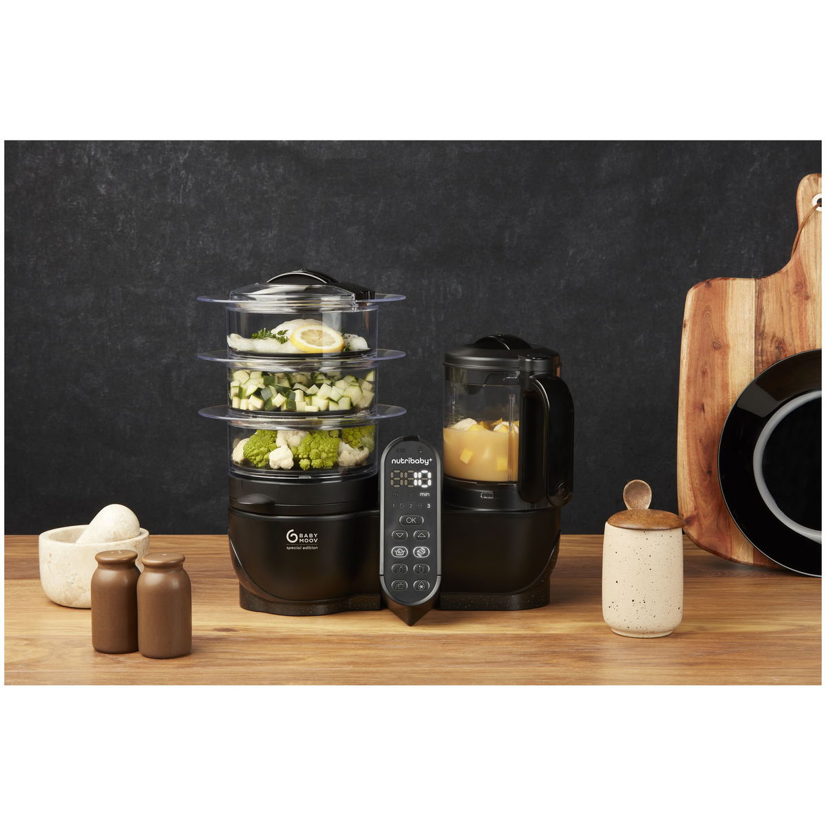 BabymoovBabymoov   Nutribaby Plus XL Nahrungszubereiter Black